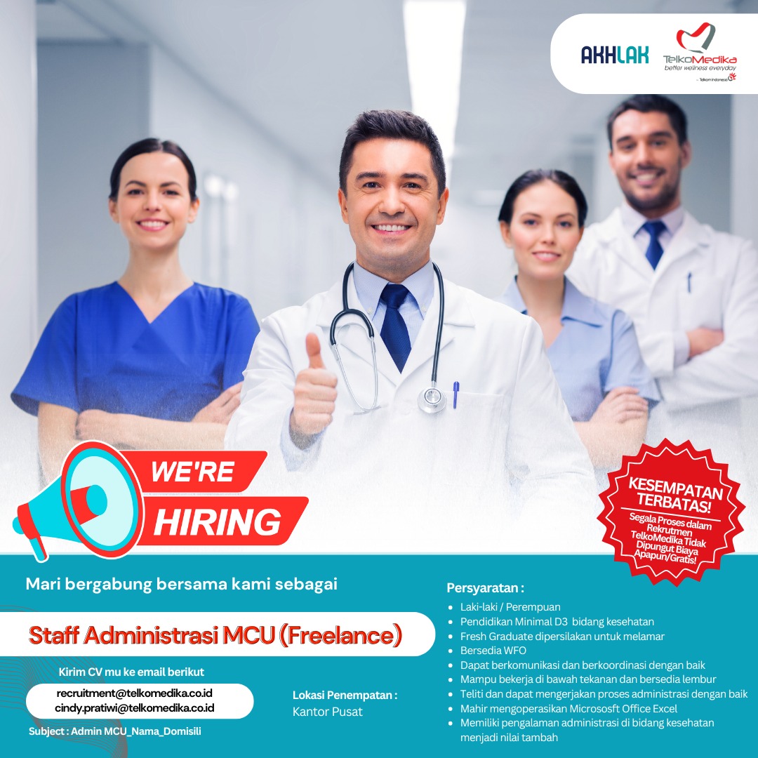 Staff Administrasi MCU (Freelance)
